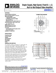 ADA4856-3 datasheet pdf Analog Devices