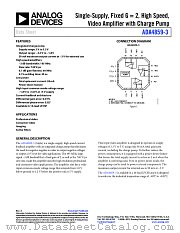 ADA4859-3 datasheet pdf Analog Devices