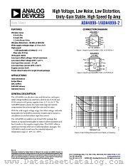 ADA4898-1 datasheet pdf Analog Devices