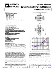 ADA4927-1 datasheet pdf Analog Devices