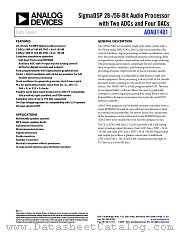 ADAU1401 datasheet pdf Analog Devices
