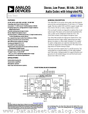 ADAU1961 datasheet pdf Analog Devices