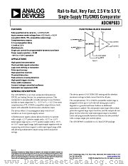 ADCMP603 datasheet pdf Analog Devices