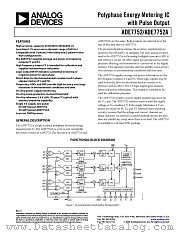ADE7752A datasheet pdf Analog Devices
