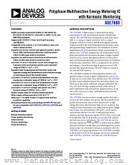 ADE7880 datasheet pdf Analog Devices