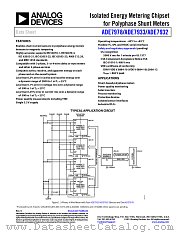 ADE7932 datasheet pdf Analog Devices