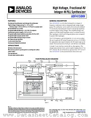 ADF4150HV datasheet pdf Analog Devices
