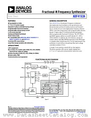 ADF4153A datasheet pdf Analog Devices