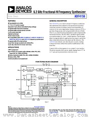 ADF4156 datasheet pdf Analog Devices