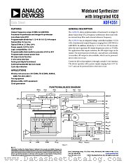 ADF4351 datasheet pdf Analog Devices