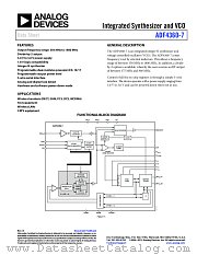 ADF4360-7 datasheet pdf Analog Devices