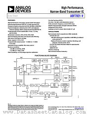 ADF7021-V datasheet pdf Analog Devices