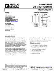 ADG1309 datasheet pdf Analog Devices