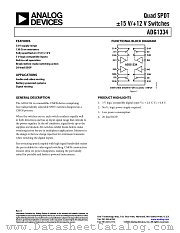 ADG1334 datasheet pdf Analog Devices