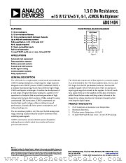 ADG1404 datasheet pdf Analog Devices
