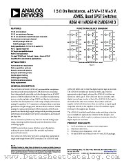 ADG1411 datasheet pdf Analog Devices