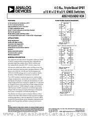 ADG1434 datasheet pdf Analog Devices