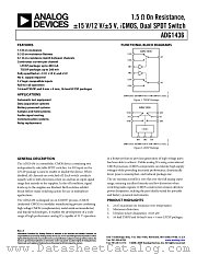 ADG1436 datasheet pdf Analog Devices