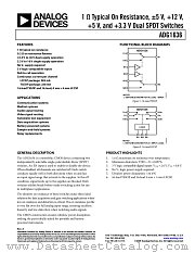 ADG1636 datasheet pdf Analog Devices