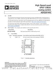 ADG201S datasheet pdf Analog Devices