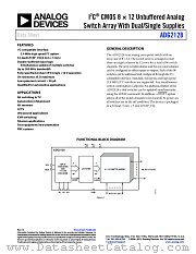 ADG2128 datasheet pdf Analog Devices