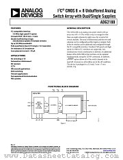ADG2188 datasheet pdf Analog Devices