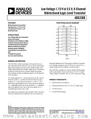 ADG3300 datasheet pdf Analog Devices