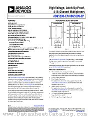 ADG5208 datasheet pdf Analog Devices