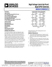 ADG5412 datasheet pdf Analog Devices