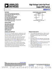 ADG5419 datasheet pdf Analog Devices