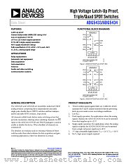 ADG5434 datasheet pdf Analog Devices