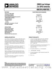 ADG702L datasheet pdf Analog Devices