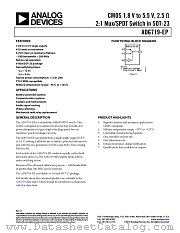 ADG719-EP datasheet pdf Analog Devices
