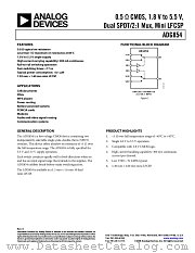 ADG854 datasheet pdf Analog Devices