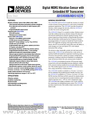 ADIS16229 datasheet pdf Analog Devices