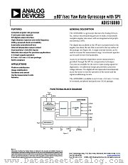 ADIS16080 datasheet pdf Analog Devices