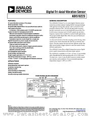 ADIS16223 datasheet pdf Analog Devices