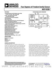 ADIS16300 datasheet pdf Analog Devices