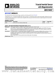 ADIS16407 datasheet pdf Analog Devices