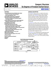 ADIS16445 datasheet pdf Analog Devices