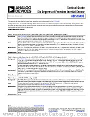 ADIS16485 datasheet pdf Analog Devices