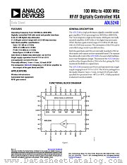 ADL5240 datasheet pdf Analog Devices