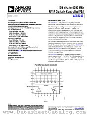 ADL5243 datasheet pdf Analog Devices