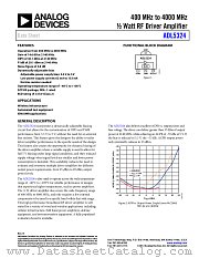 ADL5324 datasheet pdf Analog Devices