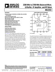 ADL5353 datasheet pdf Analog Devices