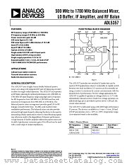ADL5357 datasheet pdf Analog Devices