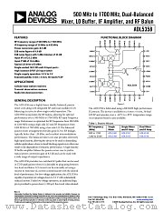 ADL5358 datasheet pdf Analog Devices