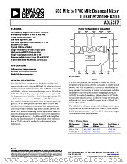ADL5367 datasheet pdf Analog Devices