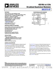 ADL5375-EP datasheet pdf Analog Devices