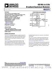 ADL5375 datasheet pdf Analog Devices